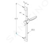 Kludi Freshline - Sprchová hlavice s hadicí a tyčí 60 cm, 3 proudy, chrom 6793005-00