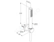 Kludi Nova Fonte - Set sprchové hlavice, držáku a hadice, matná bílá 2085053-15