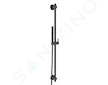 Kludi Nova Fonte - Set sprchové hlavice, držáku, tyče 90 cm a hadice, černá mat 2084039-15