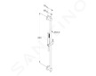 Kludi Nova Fonte - Set sprchové hlavice, držáku, tyče 90 cm a hadice, černá mat 2084039-15