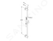 Kludi Nova Fonte - Set sprchové hlavice, držáku, tyče 90 cm a hadice, chrom 2084005-25