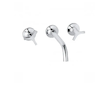 Kludi Nova Fonte - Umyvadlová baterie pod omítku, 3-otvorová instalace, chrom 201440539