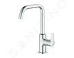 Kludi Pure&Easy - Umyvadlová baterie s otočným výtokem, chrom 370240565