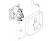 Kludi Push - Baterie pod omítku pro 2 spotřebiče, chrom 387110538