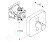 Kludi Push - Termostatická baterie pod omítku pro 2 spotřebiče, chrom 389110538