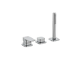 Kludi Renon - Baterie na okraj vany, 3-otvorová instalace, chrom 424470575