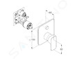 Kludi Renon - Baterie pod omítku pro 2 spotřebiče, chrom 427630575