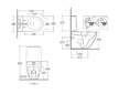 Kludi Resa D - WC kombi mísa, vario odpad, Rimless, SpiralFlush, lesklá bílá 24WCB0543