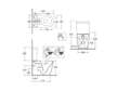 Kludi Resa R - WC kombi mísa, vario odpad, Rimless, SpiralFlush, lesklá bílá 23WCB0543