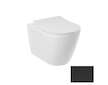 Kludi Resa R - Závěsné WC, Rimless, Spiralflush, matná černá 23WCW0239