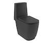Kludi Resa S - WC kombi mísa, spodní odpad, Rimless, Spiralflush, matná černá 27WCB0239