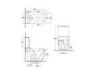 Kludi Resa S - WC kombi mísa, spodní odpad, Rimless, Spiralflush, matná černá 27WCB0239