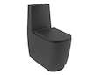Kludi Resa S - WC kombi mísa, vario odpad, Rimless, Spiralflush, matná černá 27WCB0139