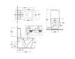 Kludi Resa S - WC kombi mísa, vario odpad, Rimless, Spiralflush, matná černá 27WCB0139
