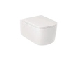 Kludi Resa S - Závěsné WC se sedátkem SoftClose, Rimless, Spiralflush, lesklá bílá 27WCSET43