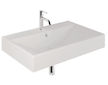 Kludi Resa - Umyvadlo 81x51 cm, s přepadem, s otvorem pro baterii, matná bílá 59WW8153
