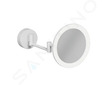 Kludi Vela R - Kosmetické nástěnné zrcátko s LED osvětlením, matná bílá 5899553W
