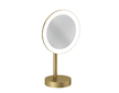 Kludi Vela R - Kosmetické zrcátko s LED osvětlením, kartáčované zlato 58995N0F