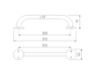Nimco Madla Madlo 300x19 mm BM 3035-18