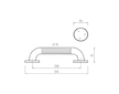 Nimco Madla Madlo plastové 230x35 mm BM 1035M-05