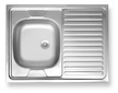 Novaservis Dřez 60x80 celoplošný s okapem pravý nerez DR60/80