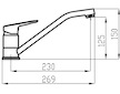 Novaservis Dřezová baterie Metalia 54, chrom 54091,0