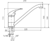 Novaservis Dřezová baterie Metalia 55 chrom 55091,0