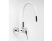Novaservis Dřezová baterie s elastickým ramenem 100mm, bílá-chrom 94484,0B