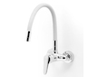 Novaservis Dřezová baterie s elastickým ramenem 100mm, stříbrošedá-chr. 94484,0S