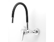 Novaservis Dřezová baterie s elastickým ramenem 150mm, černá-chrom 94480,0C