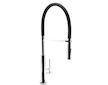 Novaservis Dřezová baterie se sprškou a černým flexi ramenem, chrom BLE4B