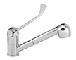 Novaservis Dřezová teleskopická baterie lékařská páka Titania Lux chrom 91081L,0