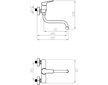 Novaservis Dřezová umyvadlová baterie 150 mm Metalia 54, chrom 54070/T,0
