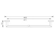 Novaservis Držák ručníků 450 mm Titania Elis chrom 66427,0