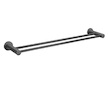 Novaservis Dvojitý držák ručníků SMILE 600 mm, gun metal ASM10GM