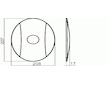 Novaservis Kryt podomítkového boxu OVAL chrom KRYT0050A,0