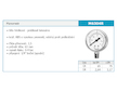 Novaservis Manometr 63mm 1/4