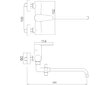 Novaservis Paneláková baterie bez sprchy 100 mm Titania Fresh chrom 96037/1,0