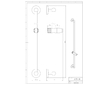Novaservis Posuvný držák sprchy 100 cm Metalia 1 chrom 6119,0