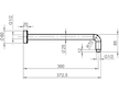 Novaservis Rameno pevné sprchy 350 mm chrom RAM350,0