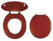 Novaservis Sedátko dýhované orech MDF WC/ORECHLYRA