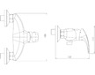 Novaservis Sprchová baterie bez příslušenství 150 mm Metalia 57 bílá 57060/1,1