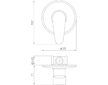 Novaservis Sprchová baterie podomítková Titania Smart chrom 98050,0