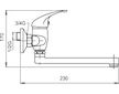 Novaservis Umyvadlová dřezová baterie 150 mm Metalia 55 chrom 55076,0
