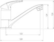 Novaservis Umyvadlová dřezová baterie Metalia 57 chrom 57096,0
