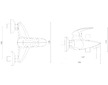 Novaservis Vanová baterie bez příslušenství 100 mm Metalia 57 chrom 57024/1,0