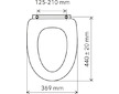 Novaservis WC sedátko, duroplast bílá, panty tvrzený plast WC/SOFTNEW