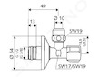 Schell Comfort - Rohový regulační ventil, chrom 050950699