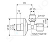 Schell Comfort - Rohový ventil, chrom 049070695
