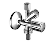 Schell QUICK - Kombinovaný rohový ventil, chrom 035040699